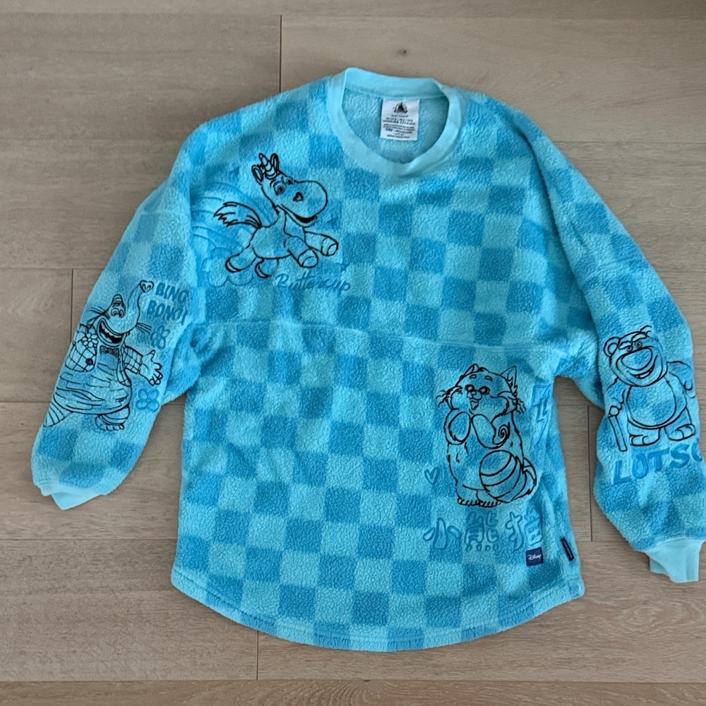 Disney Pixar Blue fleece Spirit Jersey size small